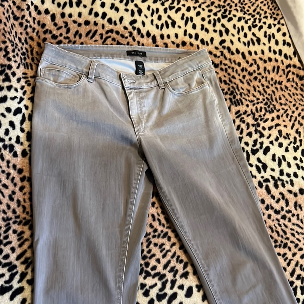Gray jeans, black and white market skinny leg 12 regular. Worn once.